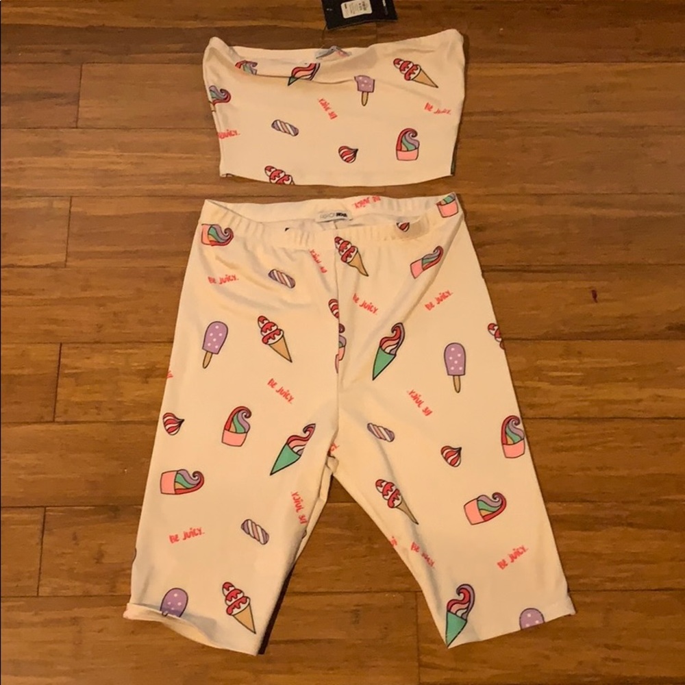 Biker short set